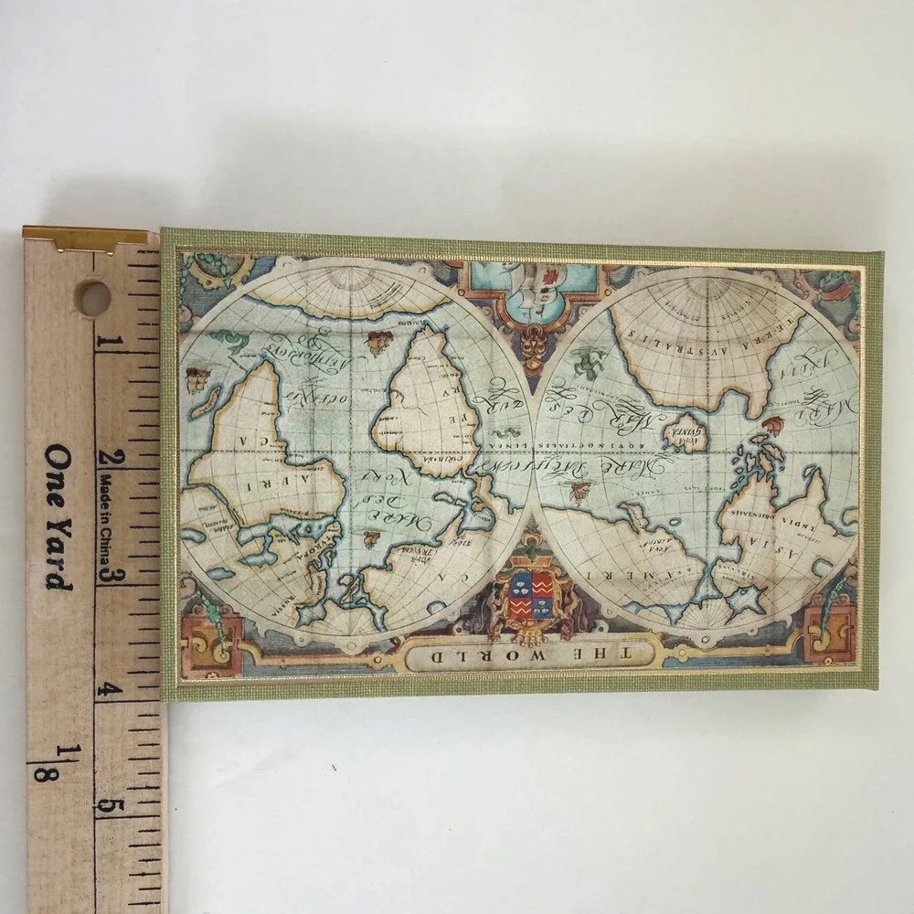 Vintage Eaton Trip Diary‎ Travel Journal World Map NOS w/ Box 1973 USA